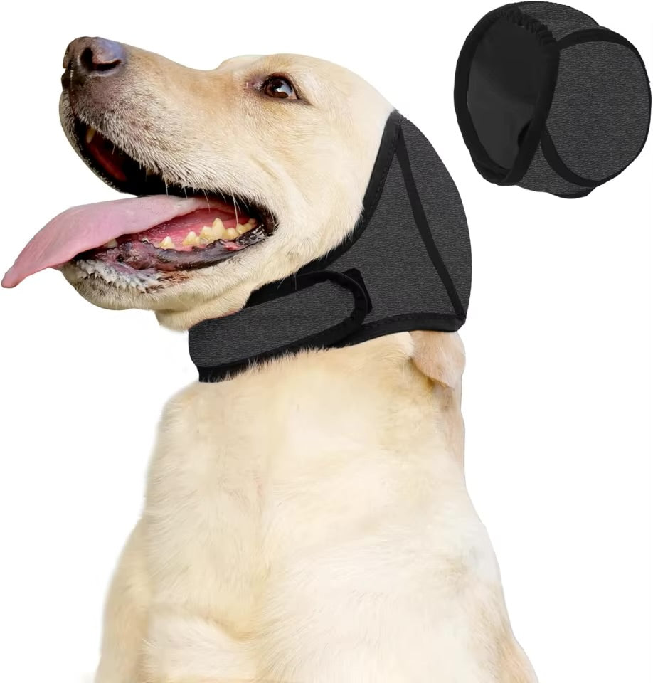 Welloak CalmWrap  — Calming Ear Covers for Dogs