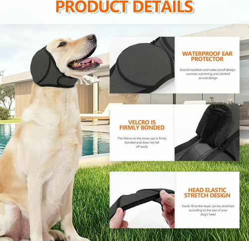 Welloak CalmWrap  — Calming Ear Covers for Dogs